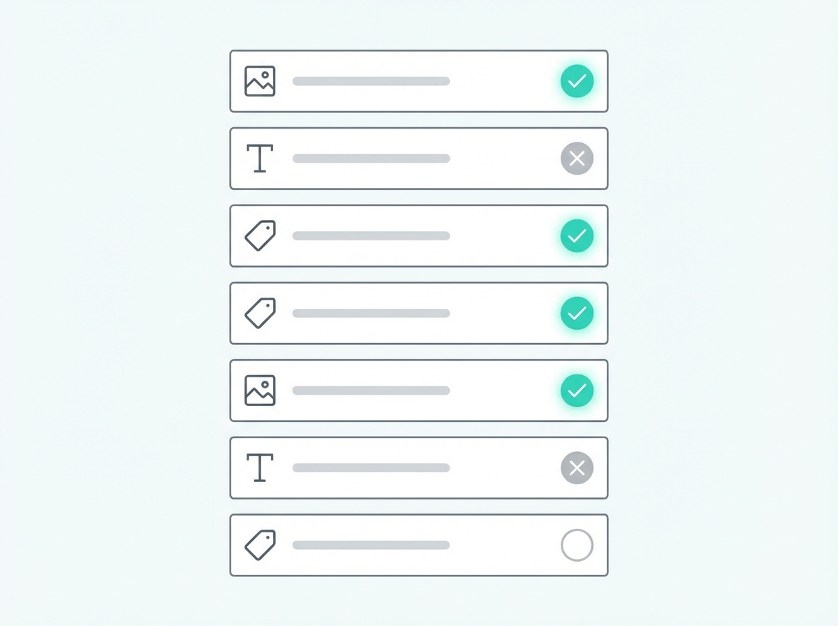 Product page checklist showing the key questions AI assistants look for